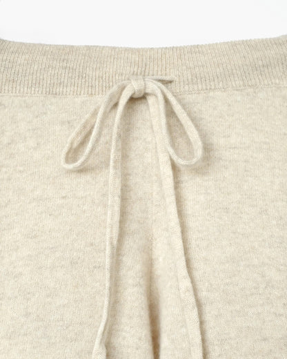 Cashmere Loose Shorts - Beige