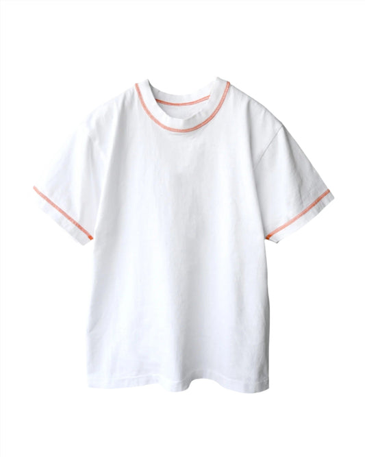 Orange Stitched S/S Tee