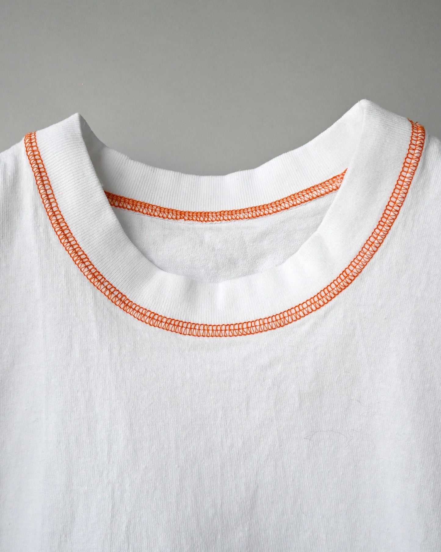 Orange Stitched S/S Tee