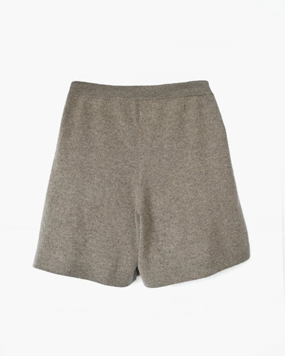 Cashmere Loose Shorts - Brown