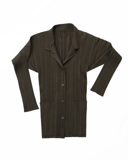 PLEATS PLEASE ISSEY MIYAKE Brown shirt